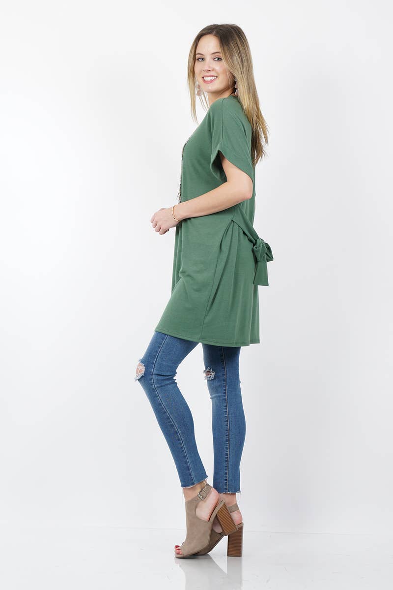 ..SI-10302 Reversible Waist Tie Tunic