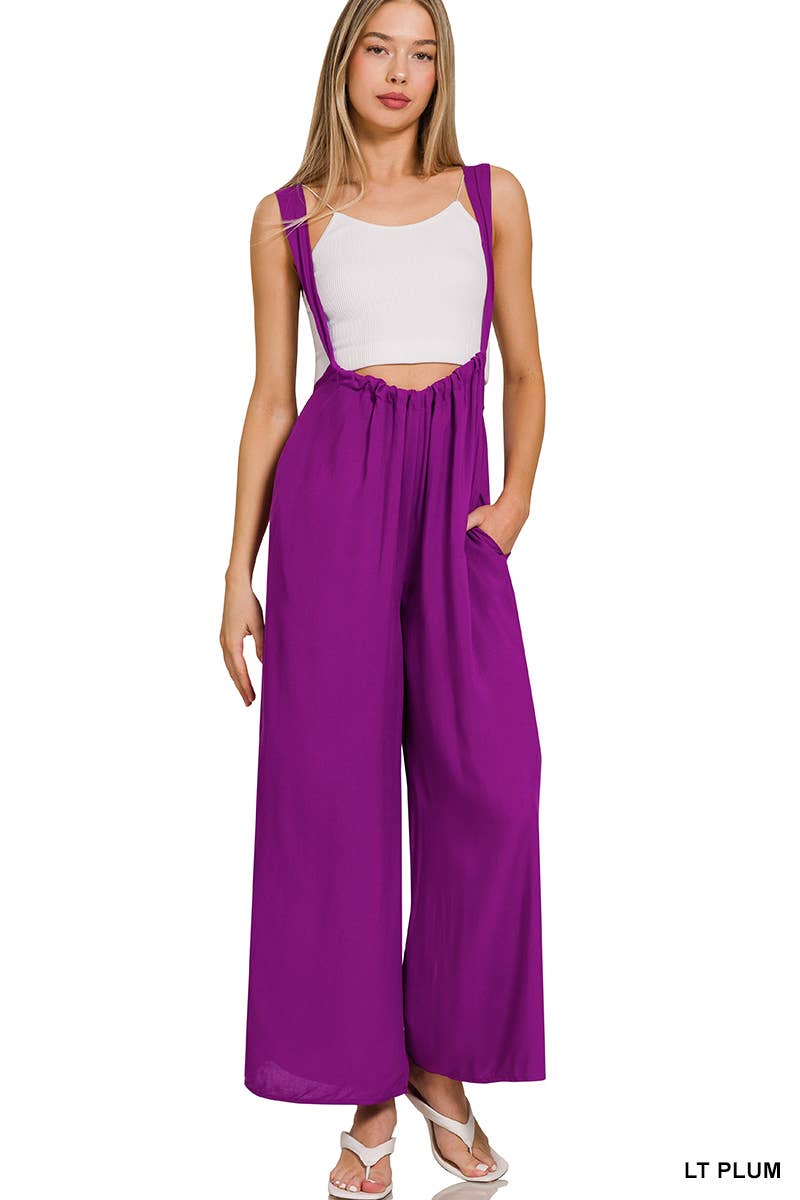 '._ Tie Back Suspender Jumpsuit w/ Pockets
