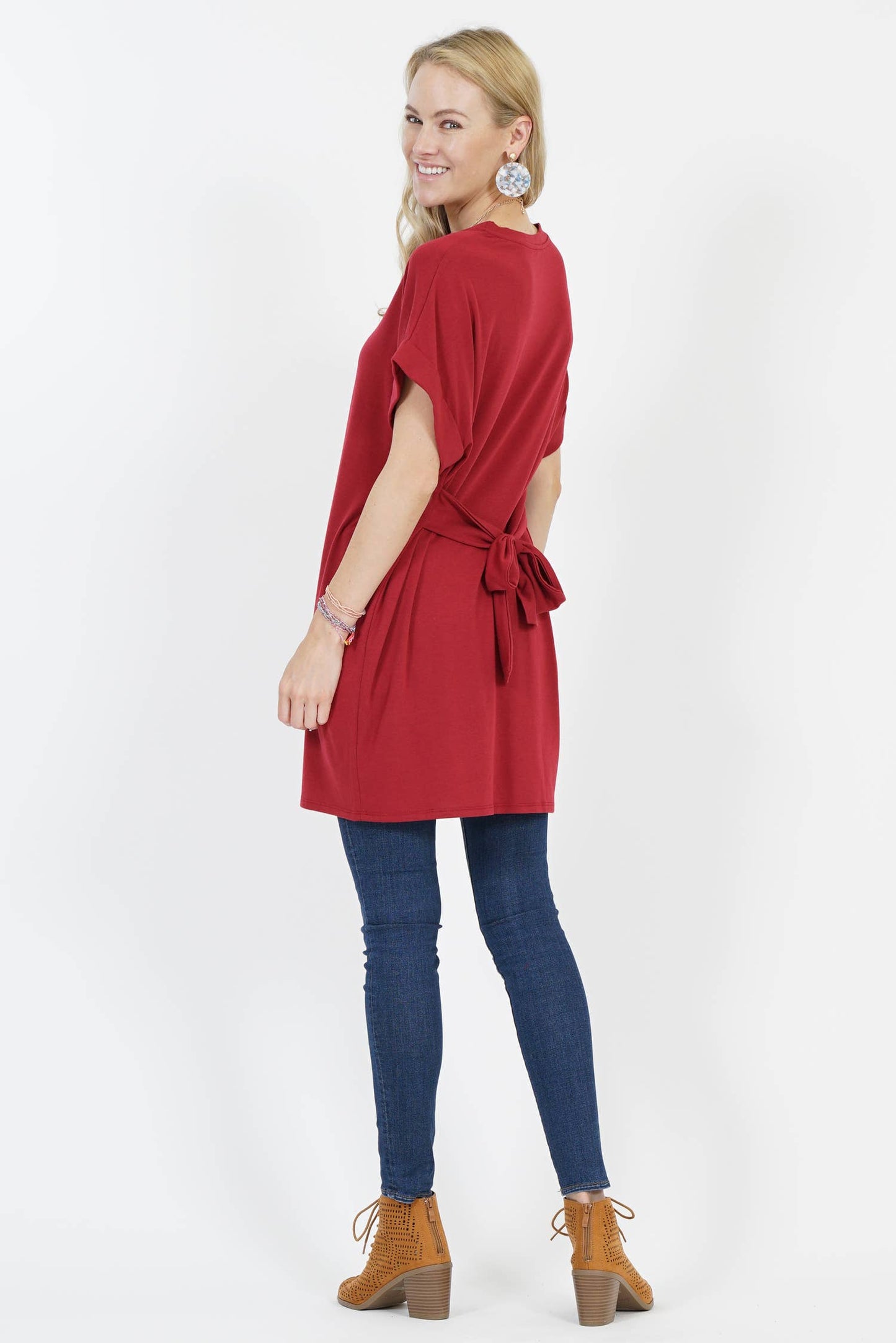 ..SI-10302 Reversible Waist Tie Tunic