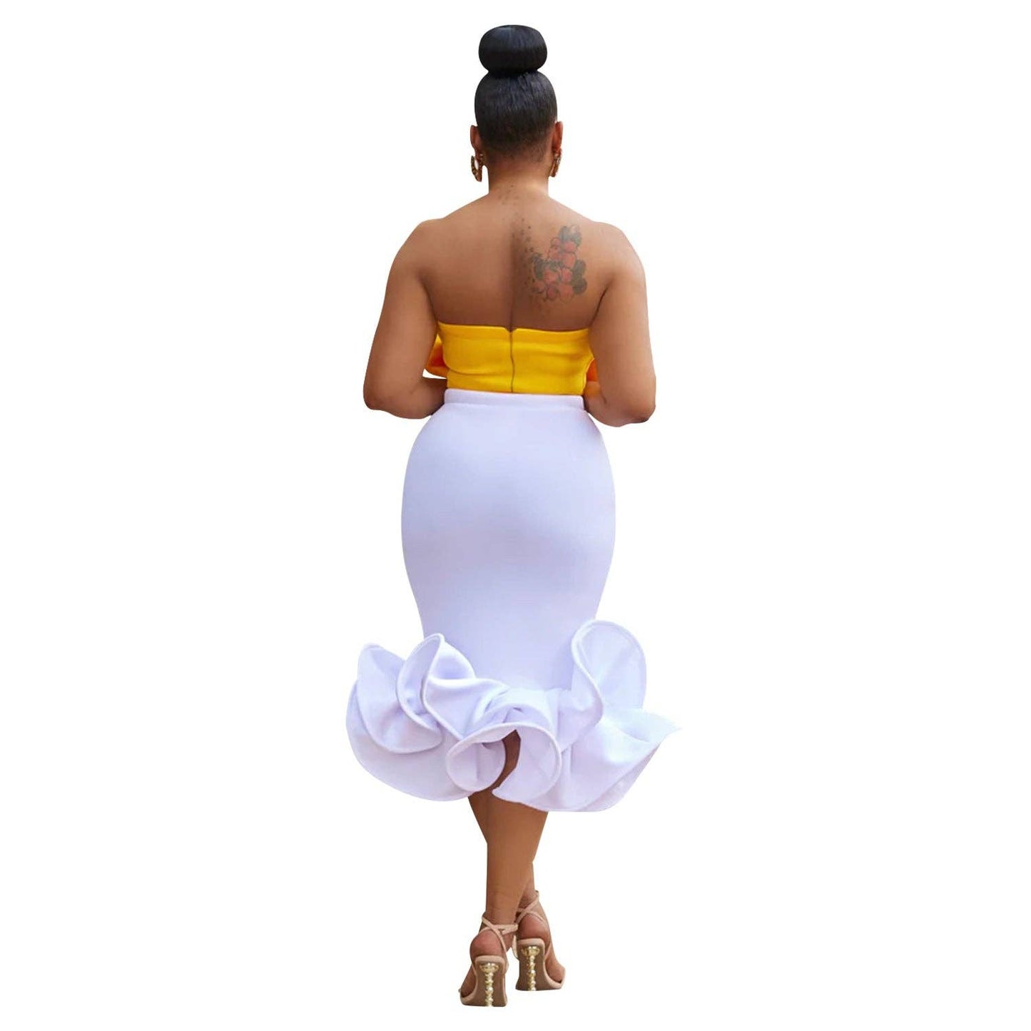 MB FASHION BOW CONTRAST BELL MERMAID DRESS SET MB6397 PRE-OR