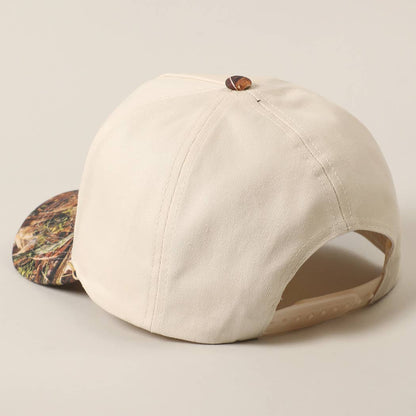 HONEY Lettering Embroidery Camo Two-Tone Cap