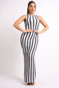 Popcorn Fabric Maxi Dress
