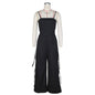Stylish Bandeau Pocket Patchwork Wide-Leg Jumpsuit