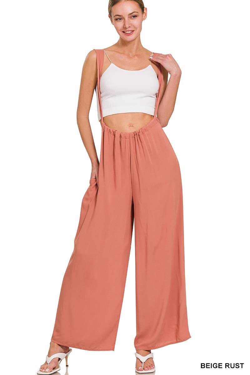 '._ Tie Back Suspender Jumpsuit w/ Pockets