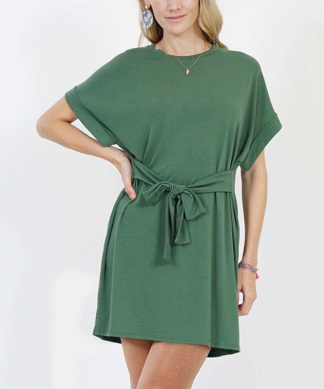 ..SI-10302 Reversible Waist Tie Tunic